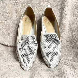 Vince Camuto Pointed Toe Leather Loafers